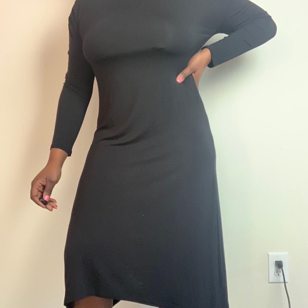 Black maxi dress